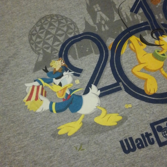 Walt Disney ✨ World 🌎 Shirt Pluto Goofy Mickey Mouse Chip N Dale 🐿️ 🍿 Medium - Picture 3 of 12